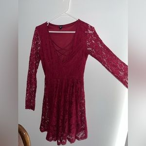 Beautiful maroon Lacey dress from Windsor